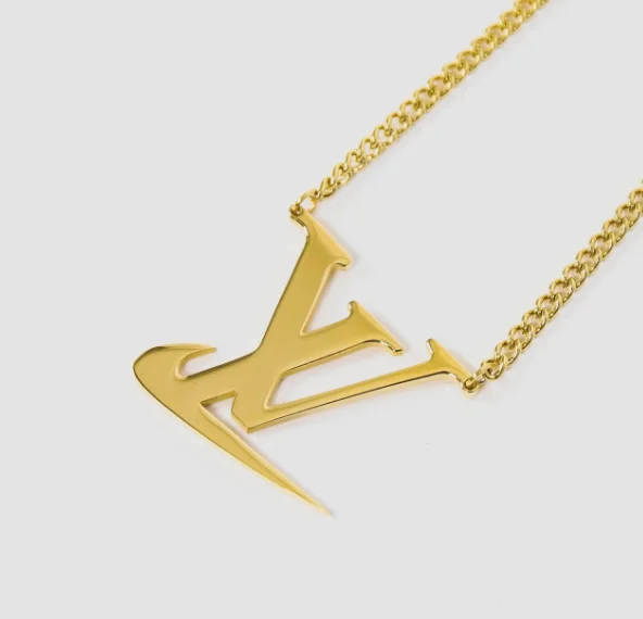 

Fashion Stainless Steel Swoosh Charms Necklace Gold Plated Tick Pendant Custom Logo Chains Party Jewelry Simple Men Necklaces