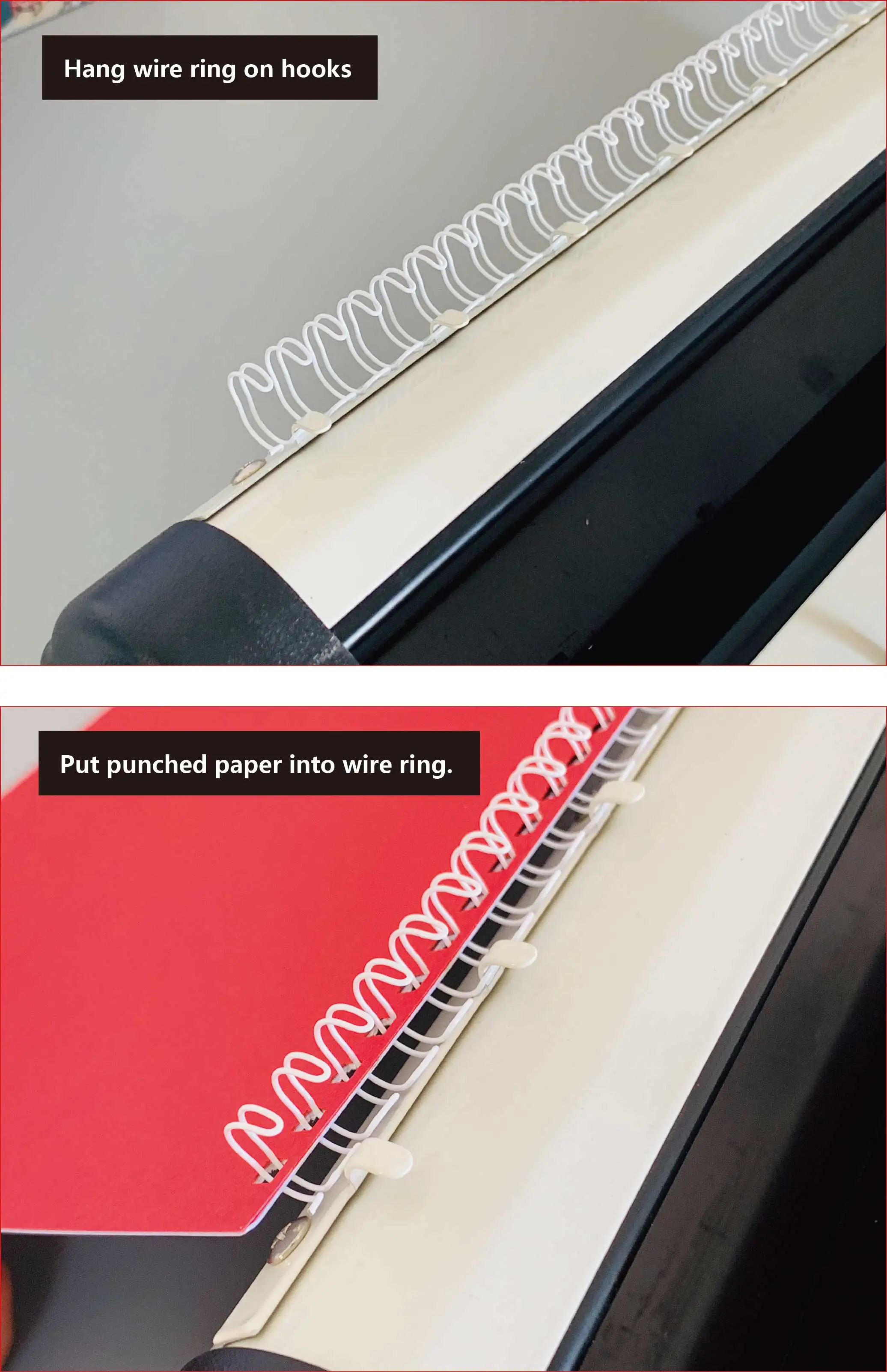 Tongrot619 Double Wire Binder 34 Hole Calender Binding Machine Office Book Binding Machine Note