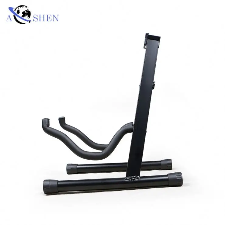 

Manufacture Musical Instrument display music stand guitar floor Holder, Black