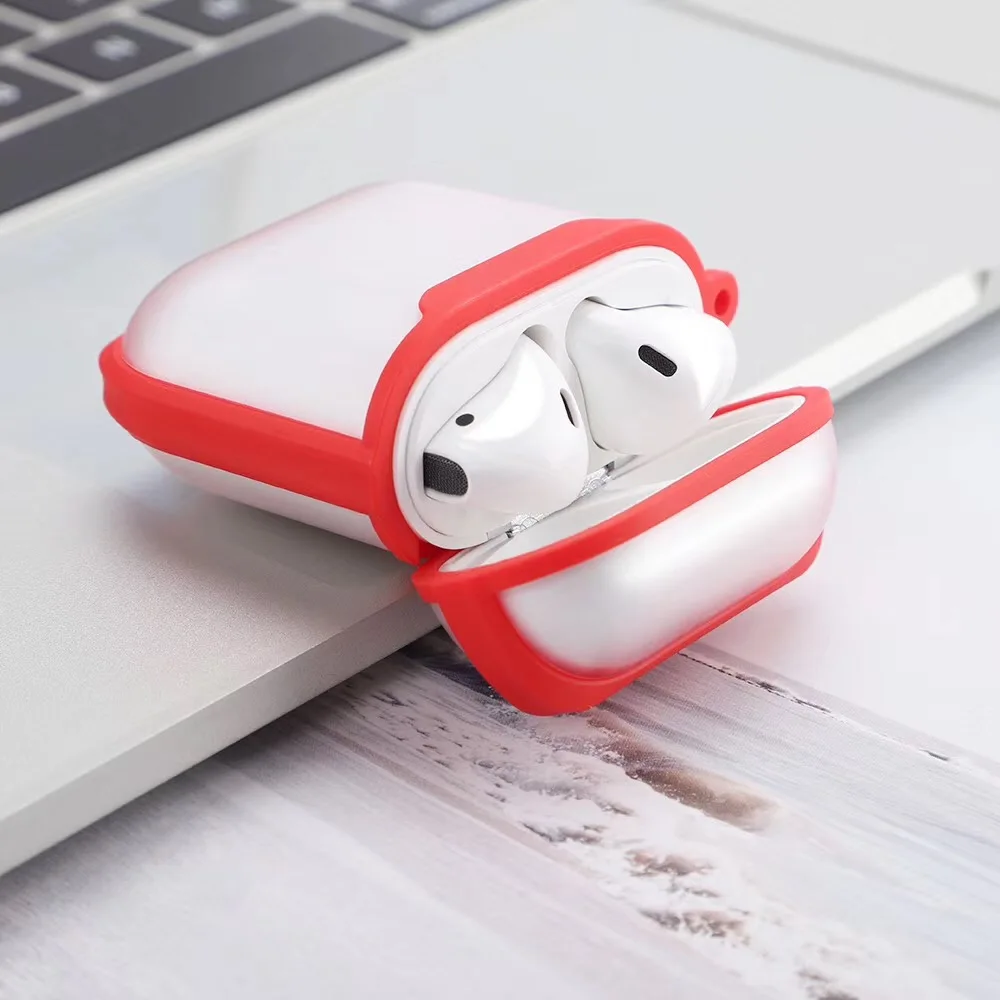 

Protective TPU PC Case for airpod 2 Hard PC Case Transparent Earphone Cover Accessories for airpods case