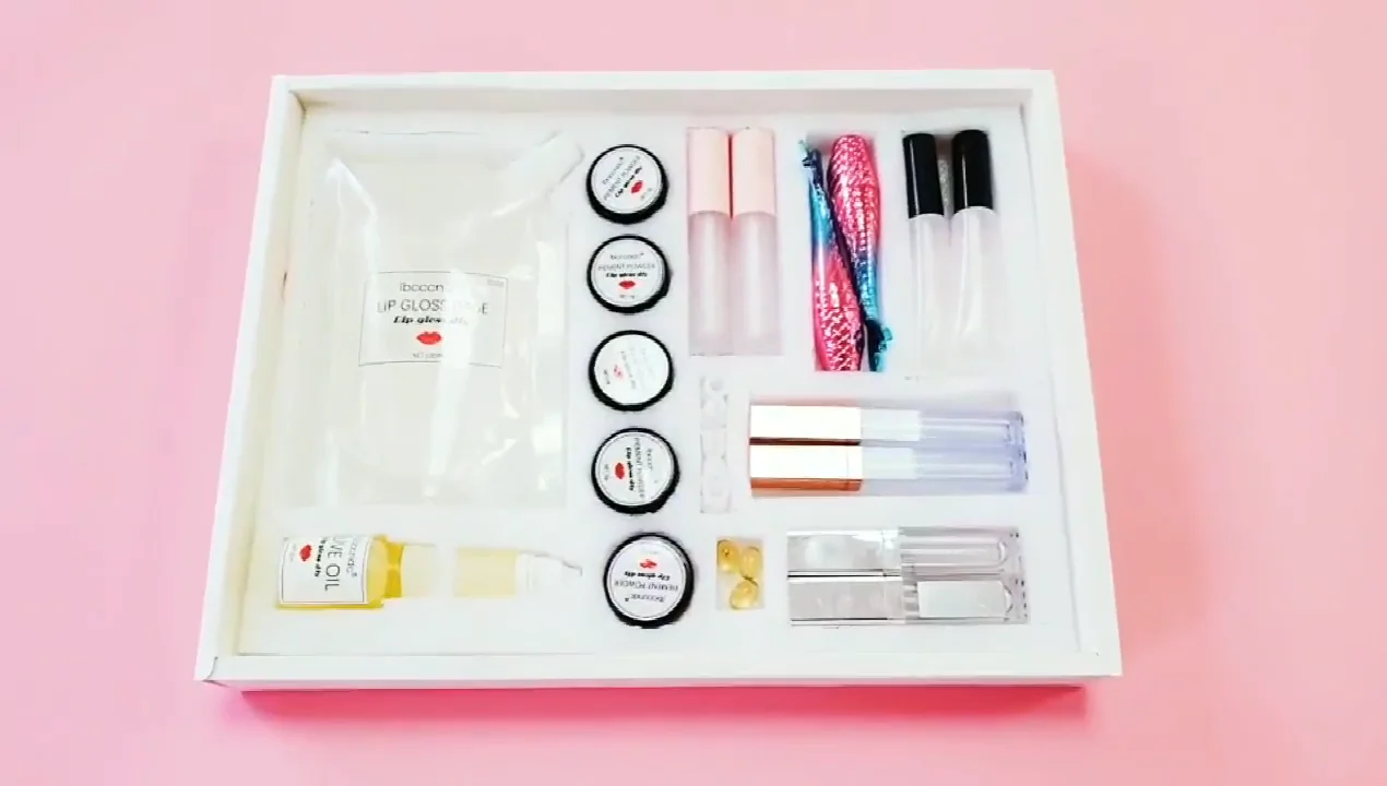 Ibcccndc Diy Lip Gloss Kit Matte Moisture Base Pigment Powder Olive Oil