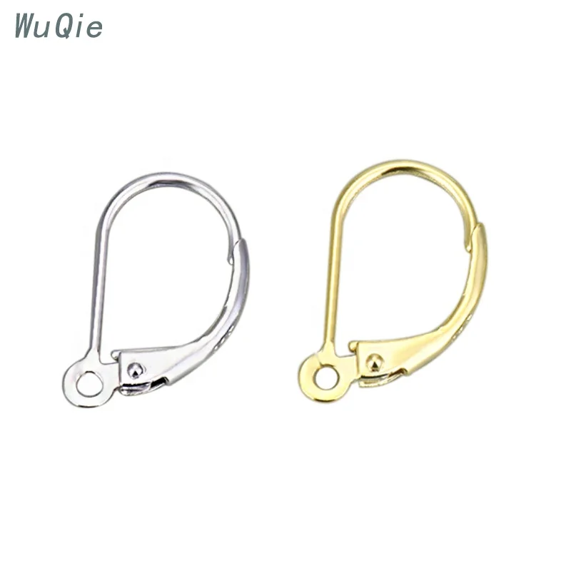 

Wuqie Wholesale High Quality 925 Silver Earring Hook For Making Jewelry Connector French Lever Back Earwire