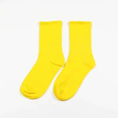 

Spring Summer Candy Colors 10 Colors Cotton Solid Socks For Women, As pictures