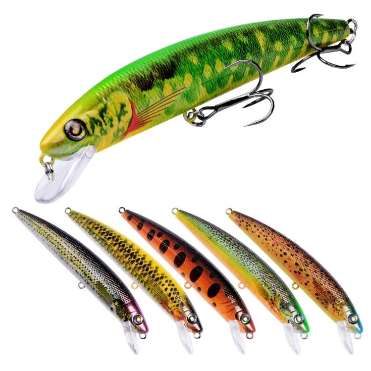 

High Quality 6 Colors 140mm 19g 2#Hook Fishing Lures Artificial Customizable Minnow Hard Bait