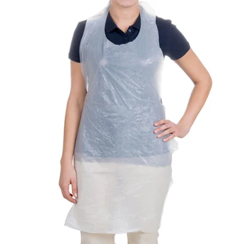 

China Factory Supply Cheap Price Waterproof Custom Disposable Plastic Aprons PE Kitchen Aprons, Transparent