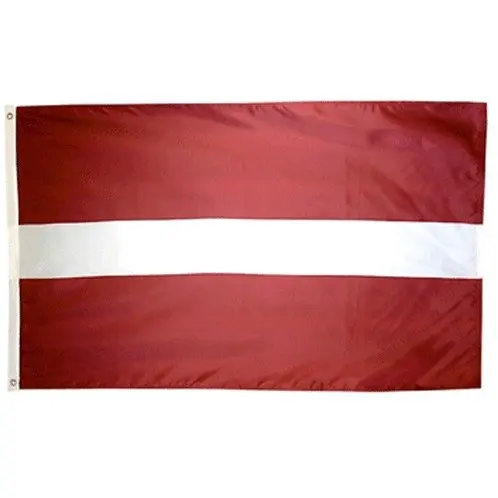 

Hot Wholesale Latvia National Flag 3x5 FT 90X150CM Vivid Color and UV Fade Resistant Latvia Flag Polyester, Color printing cmyk