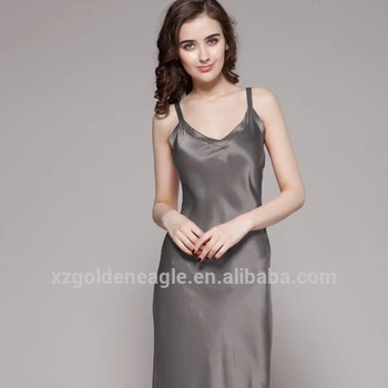 long silk nightgown