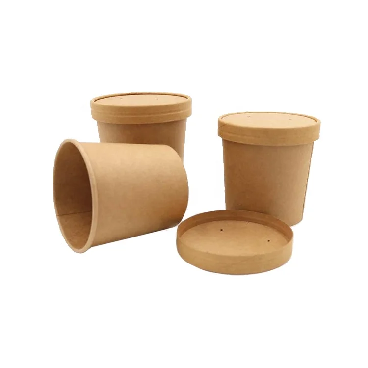 

custom printed party biodegradable bamboo fibre paper packaging bowl with lids