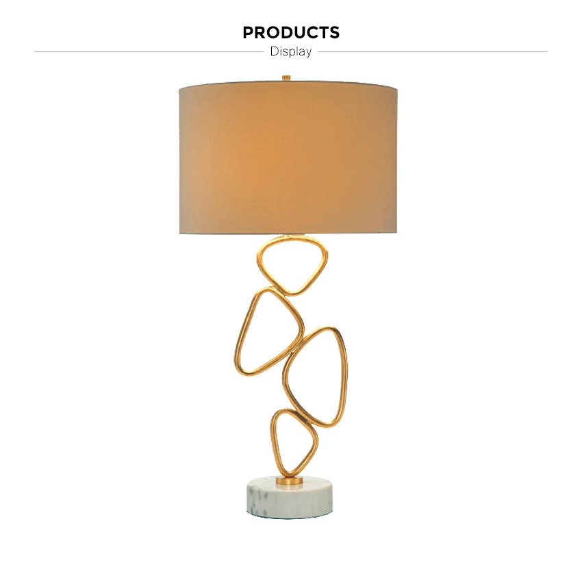 decorative modern gold table lamp