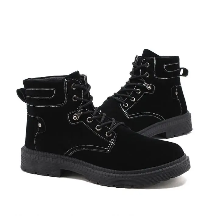 

Fashion design Vintage Pu leather boots men high cut winter mens boots ZJ205, Yellow