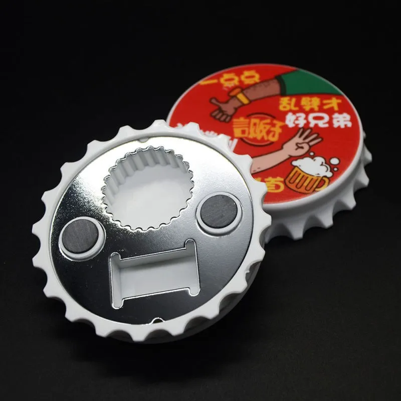 

3-in-1 Multifunction Can Opener with 2 type Bottle Opener and fridge magnet