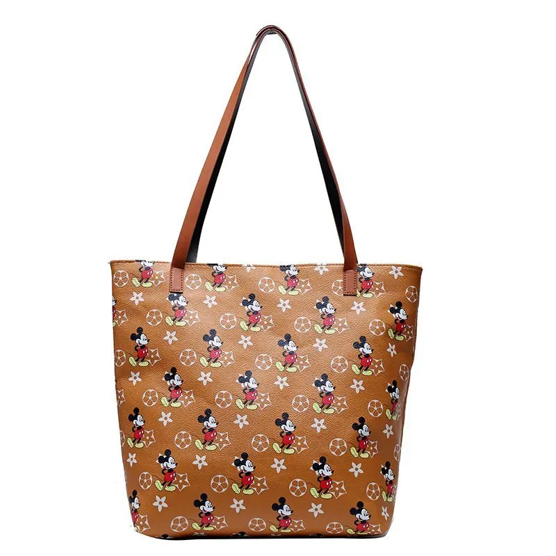 

New temperament wild large capacity portable women's bag fashion single shoulder Women's Big bag Mickey crossbody bag, Customized color
