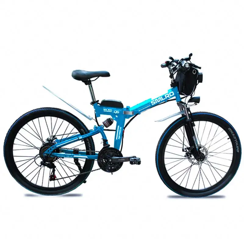 

Cheap Full Suspension Steel Frame 750w 48v Electric Mountain Bicycle Foldable Long Range E Bike For Adults, As picture show