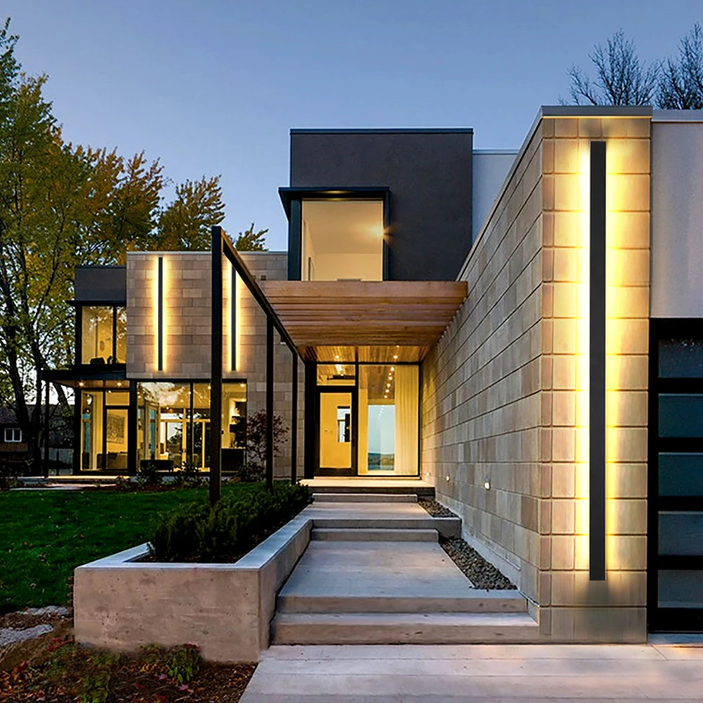 

Outdoor Indoor 9W Modern Long Luxury Wall Lights Hotel Bedside Led Wall Lamps IP65 Waterproof Sconces For Walls