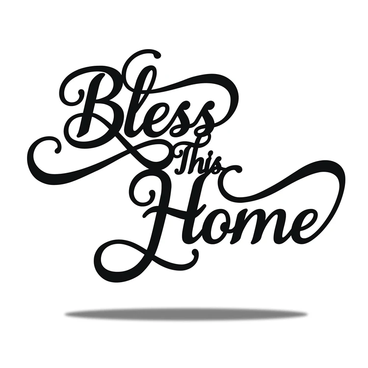 

Factory Custom Home Decoration Laser Cut Black Large Rustic Metal Wall Art Decor