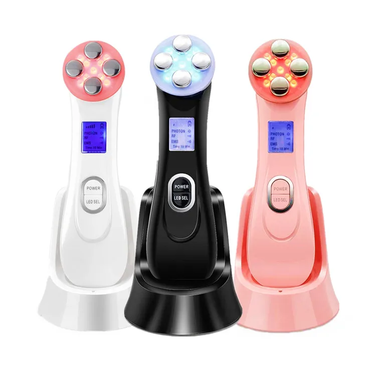 

Portable Home Use Facial Wand Spa Led Lifting Rejuvenation Machine Instrument Rf Ems Face Beauty Device For Tighten Skin Radio