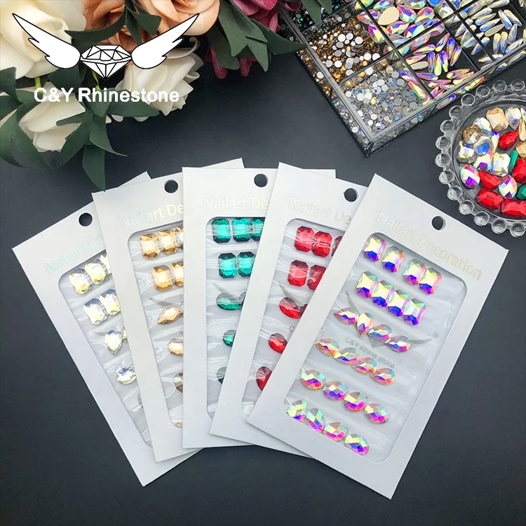 

CY Nail Art Accessories Decoration Charms Crystal Big Glass Rhinestones Nails