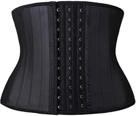 

Wholesale high quality sweat belt fitness slimming 25 steel boned waist trainer for women, 2 colors