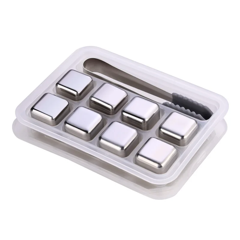

China professional manufacture 2021 portable stainless steel ice cubes