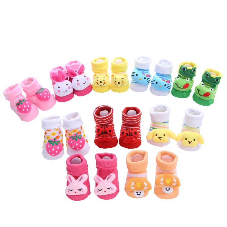 

anti-slip cartoon animal baby cotton socks, Mixed 30 different models