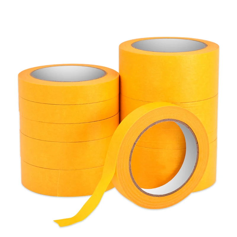 

Easy Remove Outdoor Fine line masking paper painters Tape Anti UV 14 days Heat Resistance Decoration Covering
