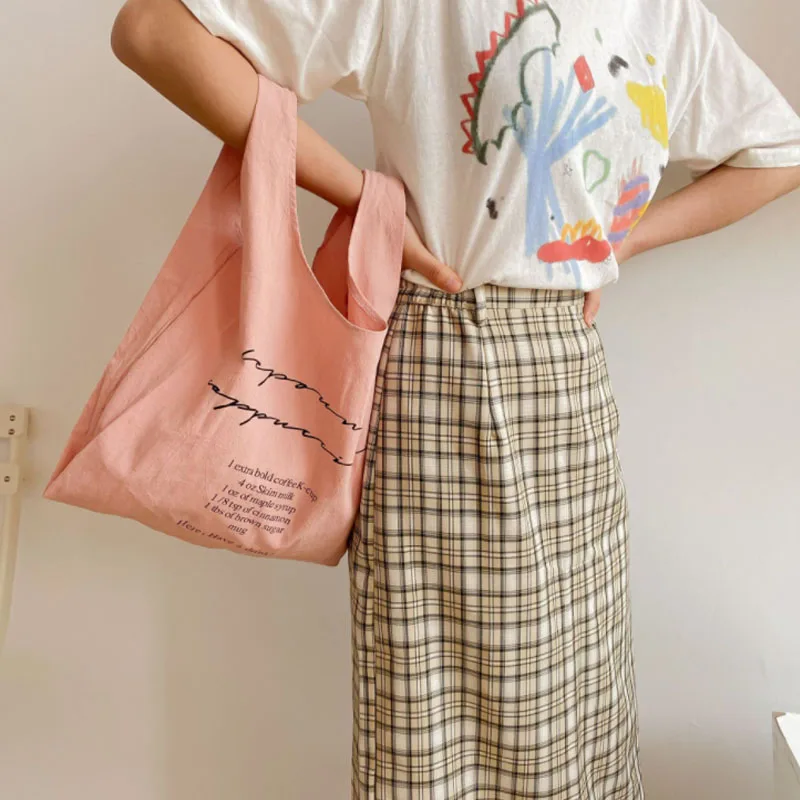 

Eco Friendly Recycled Cheap Custom Pink Shopping Cotton Linen tote Bags With Logo