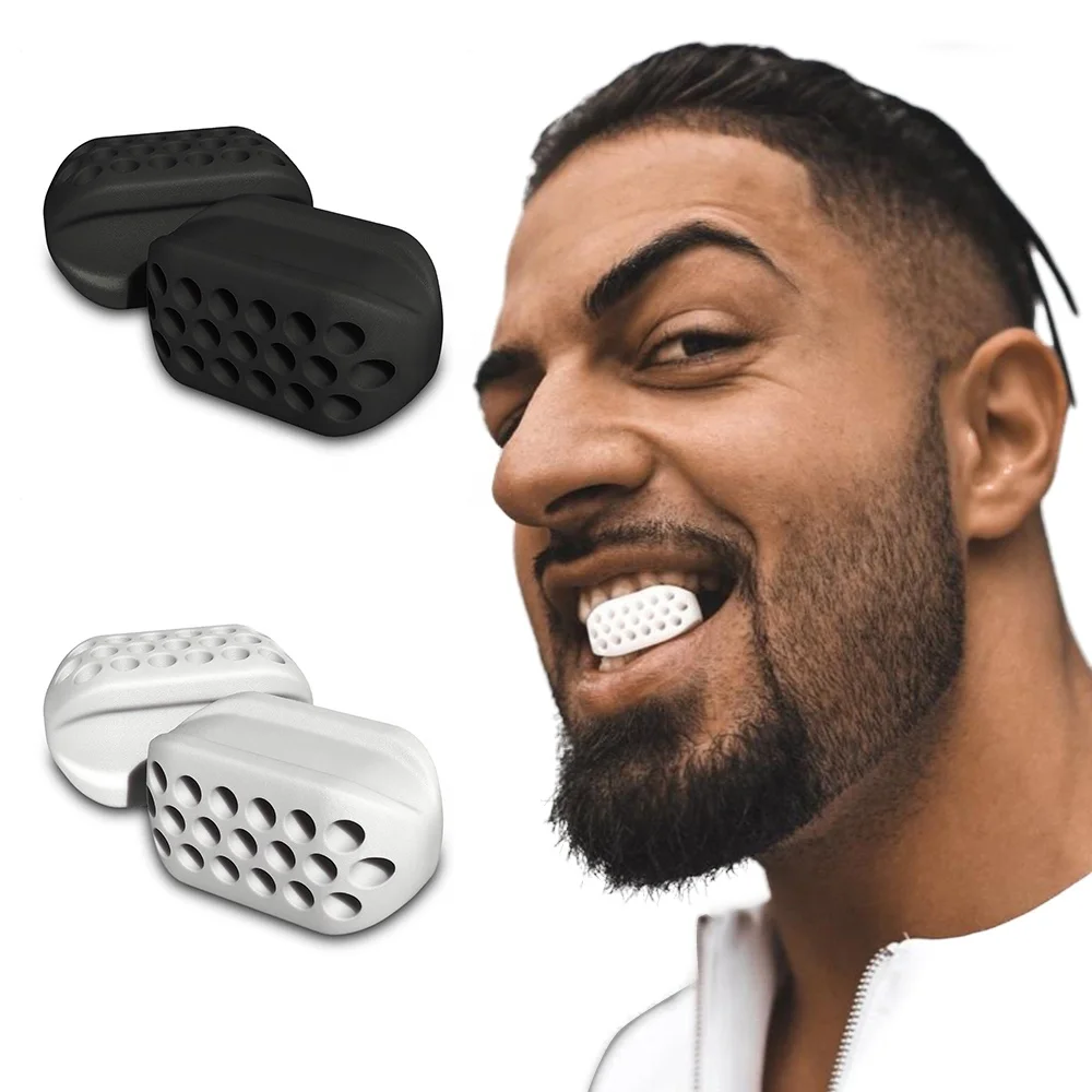 

Jawline exercise face jaw muscle simulator, Black,white