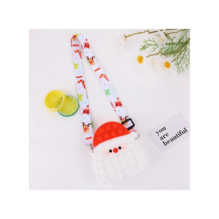 

Cute Messenger Small Fashionable Bags Christmas Gift Santa Claus Purse For Kids Shoulder Bag