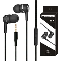

Hot Selling Waterproof Portable In-ear stereo wired headphone