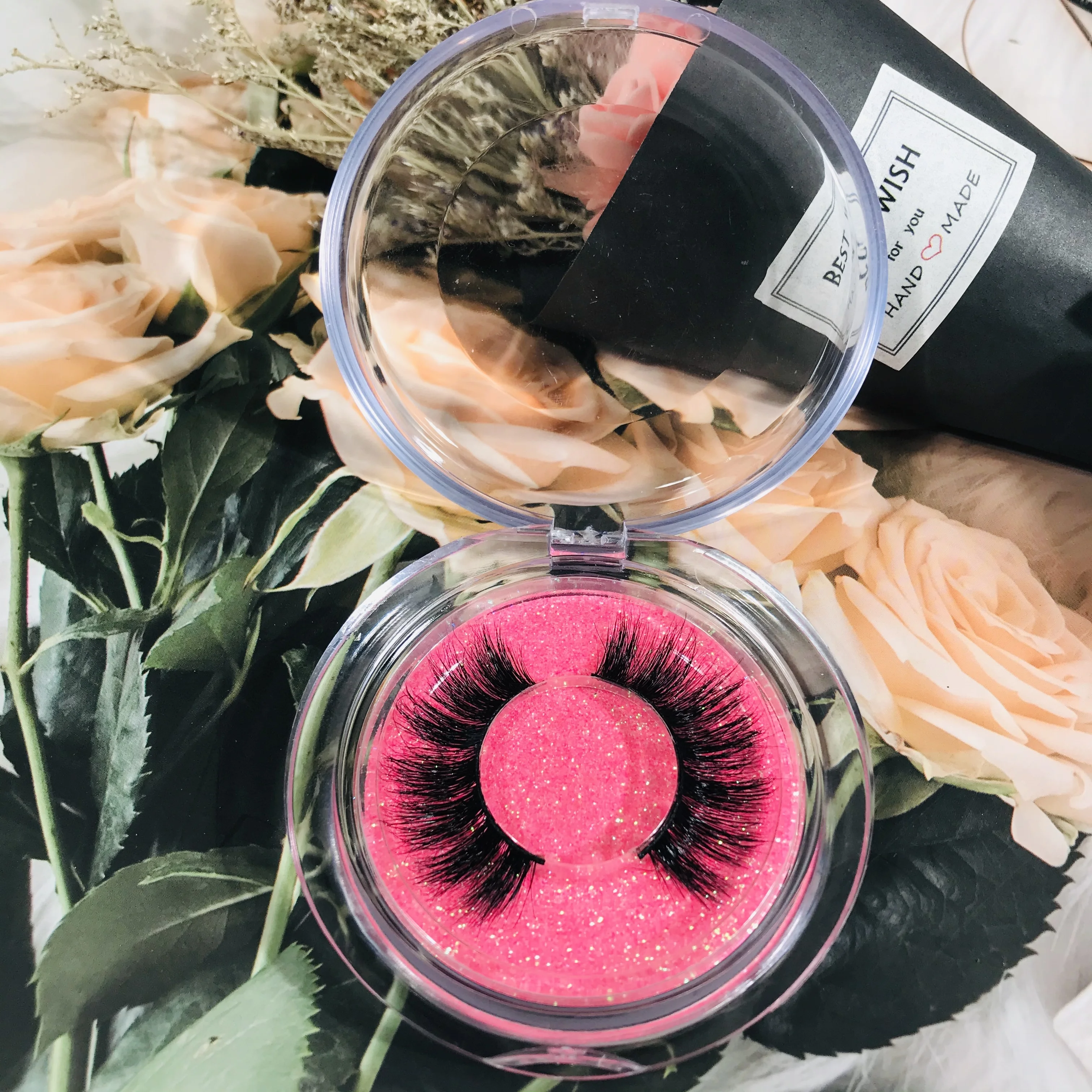 

2021 New Style Hot Sale Normal Mink Eyelash Vendor with Custom Packaging Box DHL Black Western Cotton