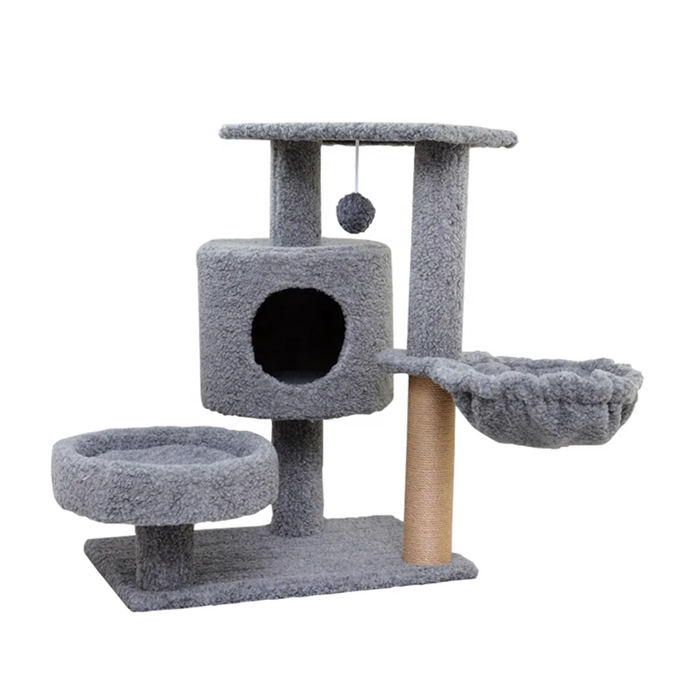 

Wholesale Big Wooden Scratcher Tower Cat Tree House