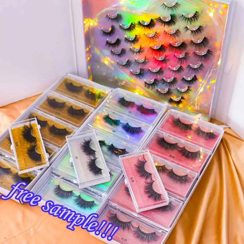

Hot Selling False Eyelash Lashes 25mm 3D Mink Eyelashes Vendor eyelashes mink
