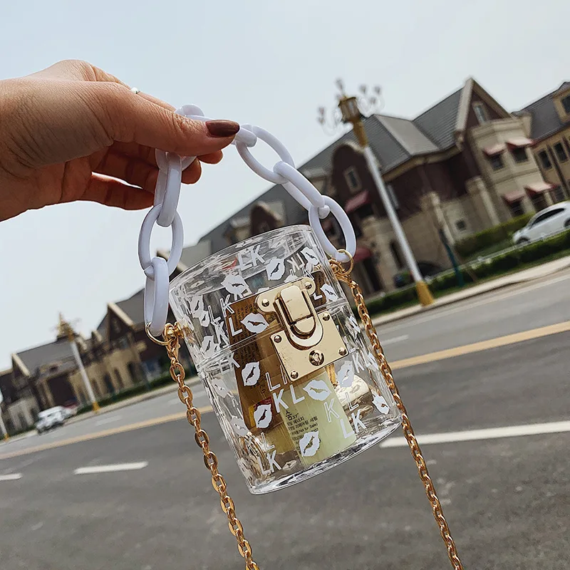 

Trendy 2021 Transparent Crossbody Ladies Box Bags Women Jelly Purse Girls Plastic Gift Bags Clear Clutch Hand Bag Handbags With