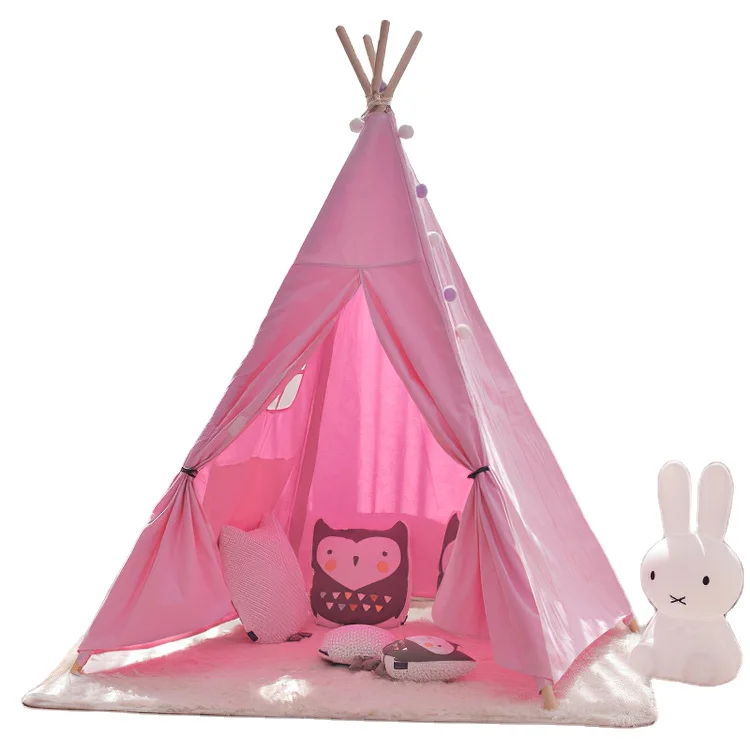 
Wholesale Teepee Tent Kids Cotton Canvas Children Tipi Tent For Kids Teepee 