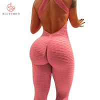 

2019 Sexy Tights Woman Leggings Breathable Butt Lift Sports Bodybuilding Yoga Jumpsuit Women