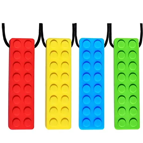 

Silicone Necklace Made from Food Grade Silicone Safety Sensory Chew Necklace for Kids, Picture shows