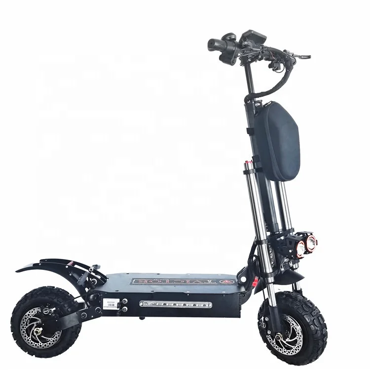 

China 5600W 60V 11 inch dual motor two wheel foldable folding electric scooter adult for sale with seat