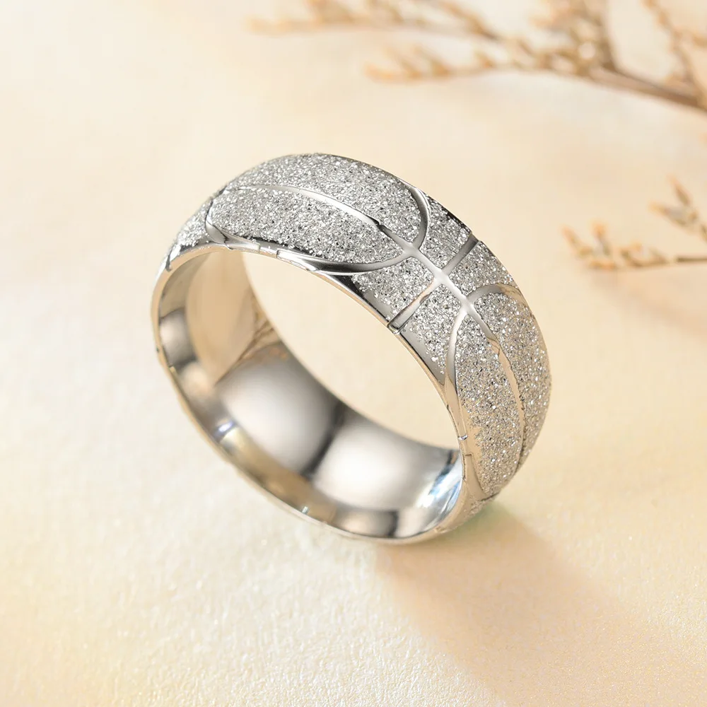 

MSYO New Ins Basketball Sport Fashion Matte Ring Men Accessories