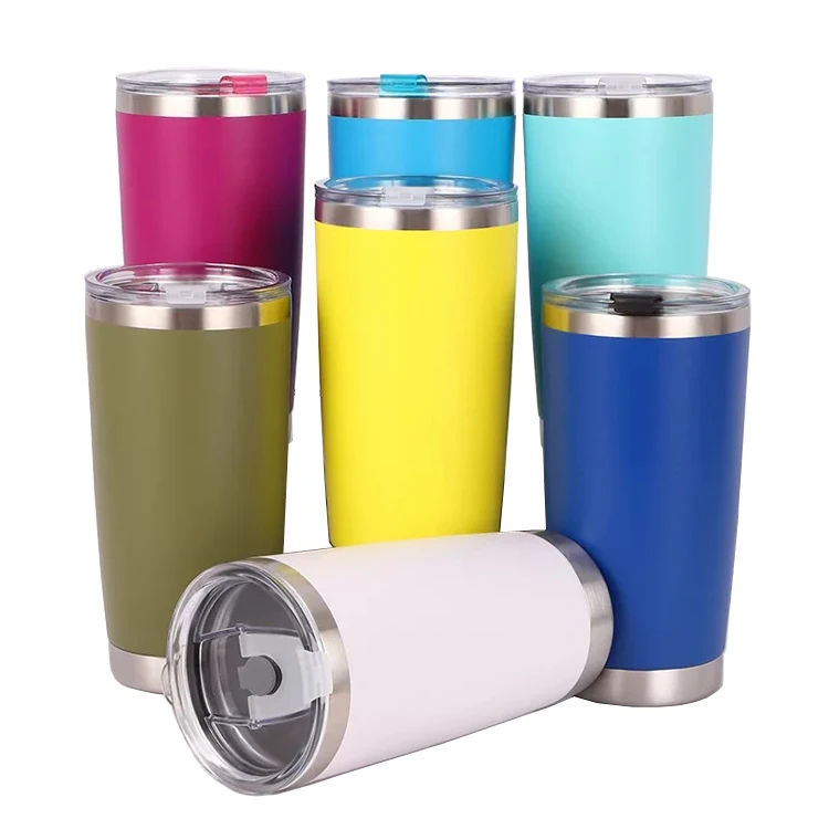 

20oz stainless steel coffee drink thermal tumbler bottle