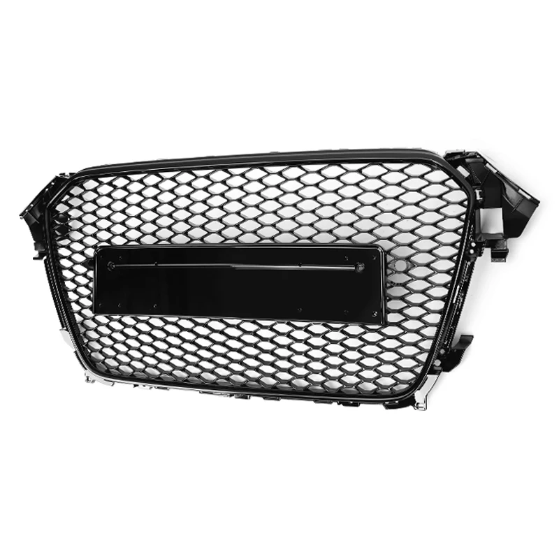 
NO Emblem Black A4 b8.5 RS4 Black Honeycomb Grills For Audi B8.5 A4/S4 2012 2013 2014 2015 