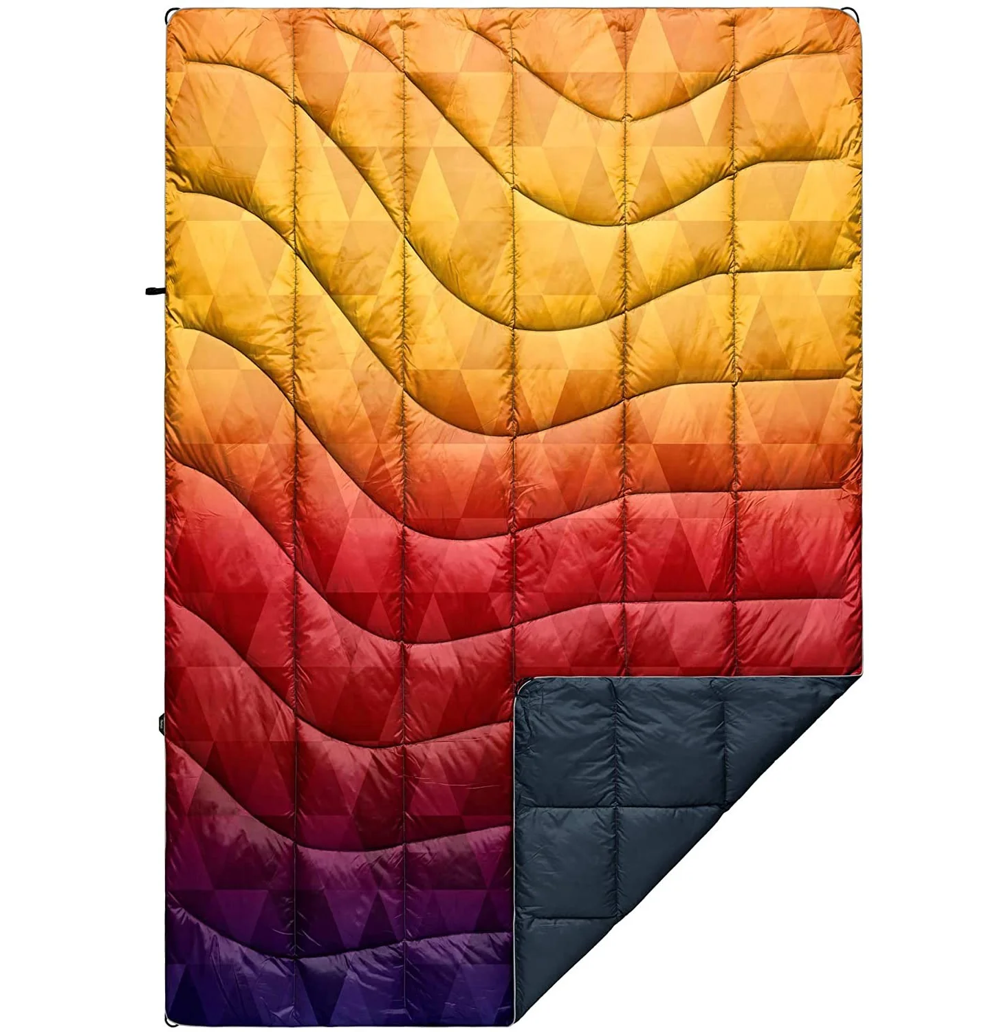 

Customized Outdoor Adventure Warming Camping Puffy Blanket Mat Sleeping Pad, Green/blue/grey