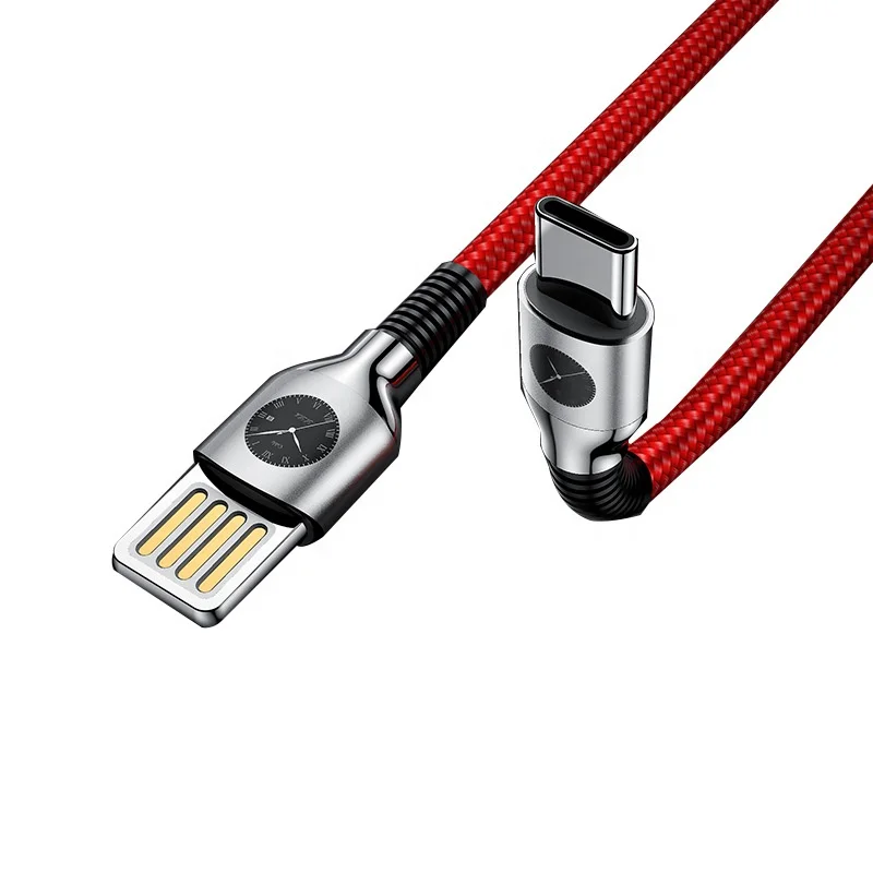 

Creative clock zinc alloy data cable Applicable to Huawei Xiaomi Android mobile phone charging cable TYPE-C fast charge line