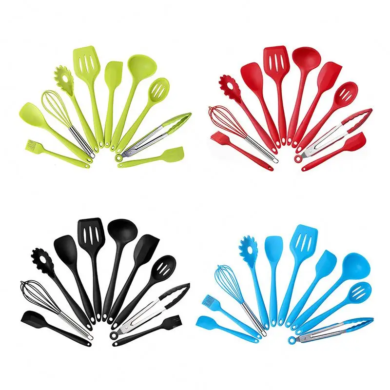 

2020 hot silicone utensils set kitchenware cooking utensils set 24pcs Silicone utensil set kitchen cookware