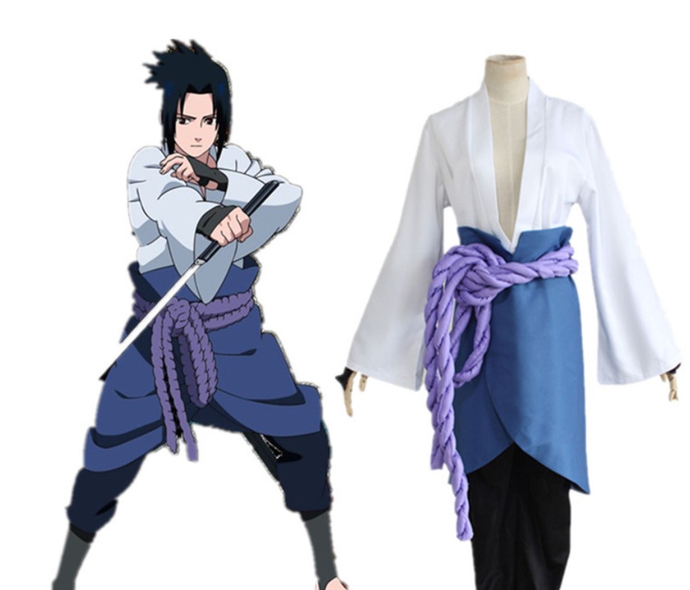 

Halloween Cosplay Uchiha Sasuke Suit Costume, As picture