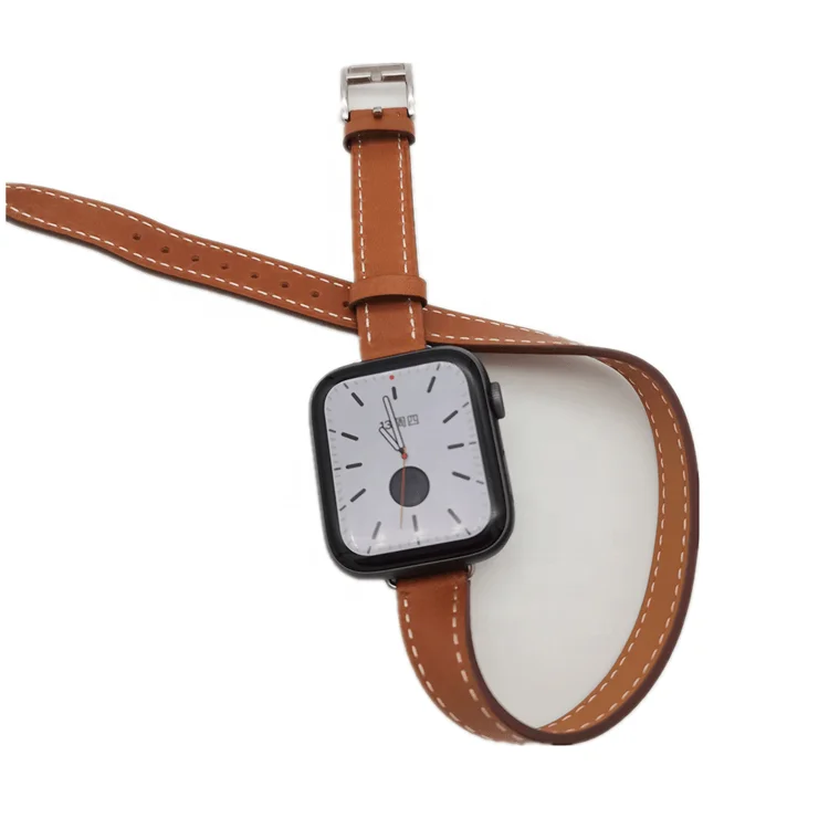 

Suitable for Apple watchband iwatch watch se3456 generation new female models thin double ring watchband converter, Silver/gold/rose gold/black