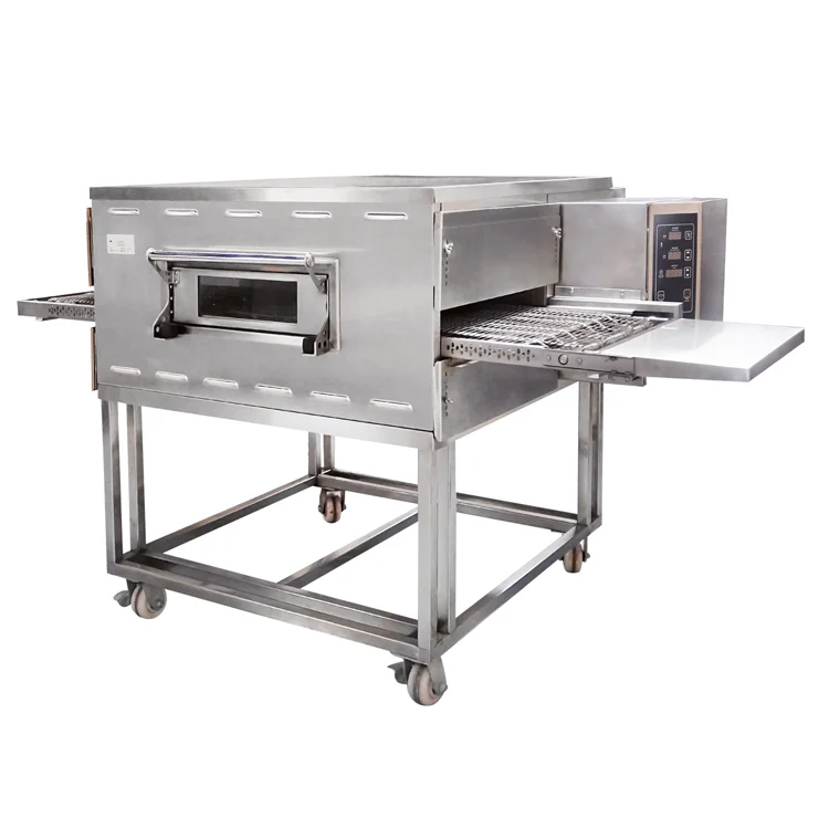 Commercial Pizza Oven Electric Gas Type Stainless Steel Conveyor Pizza