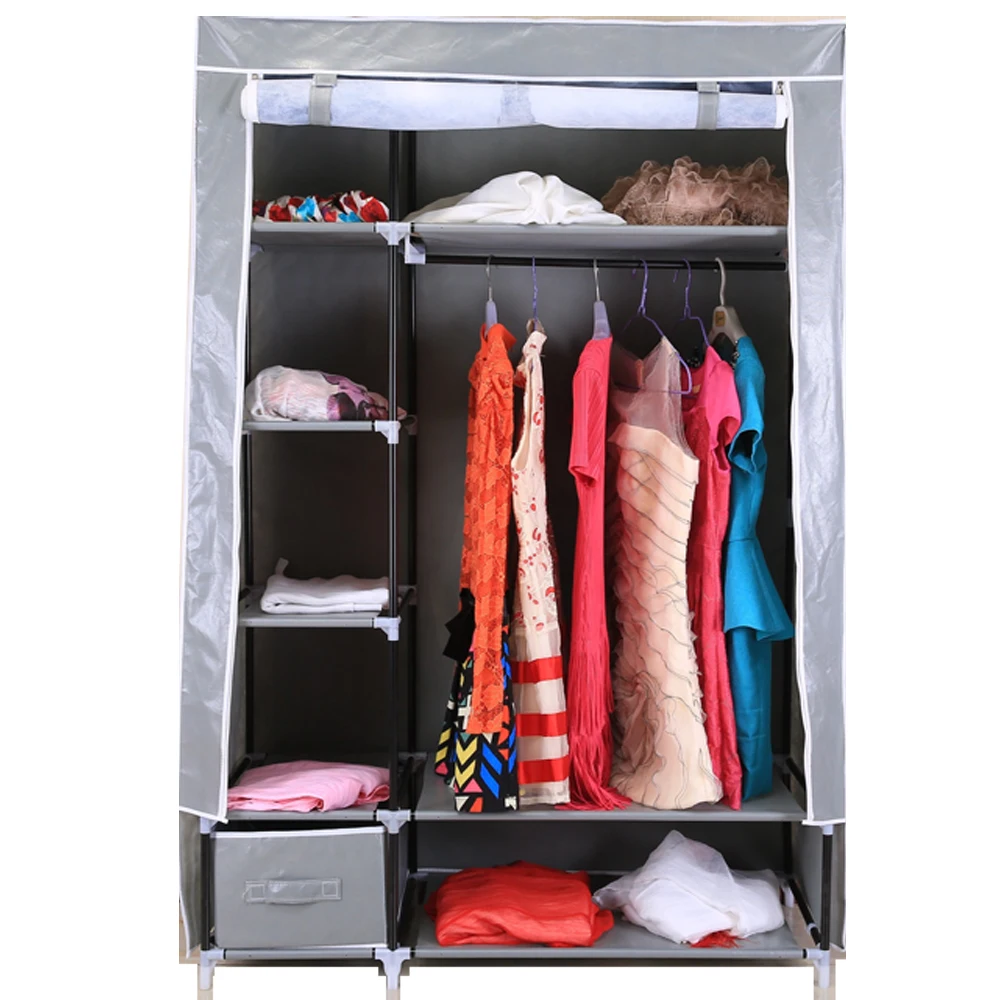 
Foldable Bedroom Wardrobe Pictures Folding Cabinet Fabric Cloth Storage Wardrobe Designs 
