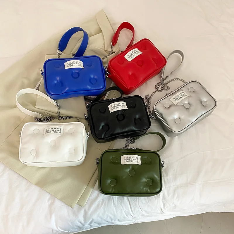 

Winter Space Cotton Camera Shoulder Bag High Quality Soft Crossbody Bags New Design Women Small Square Bag, 6 colors