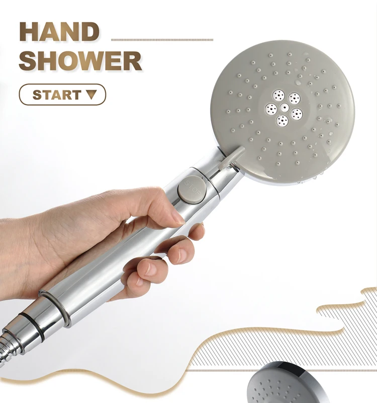 HIDEEP bathroom accessories hand shower ABS chrome detachable spray gun shower dual purpose