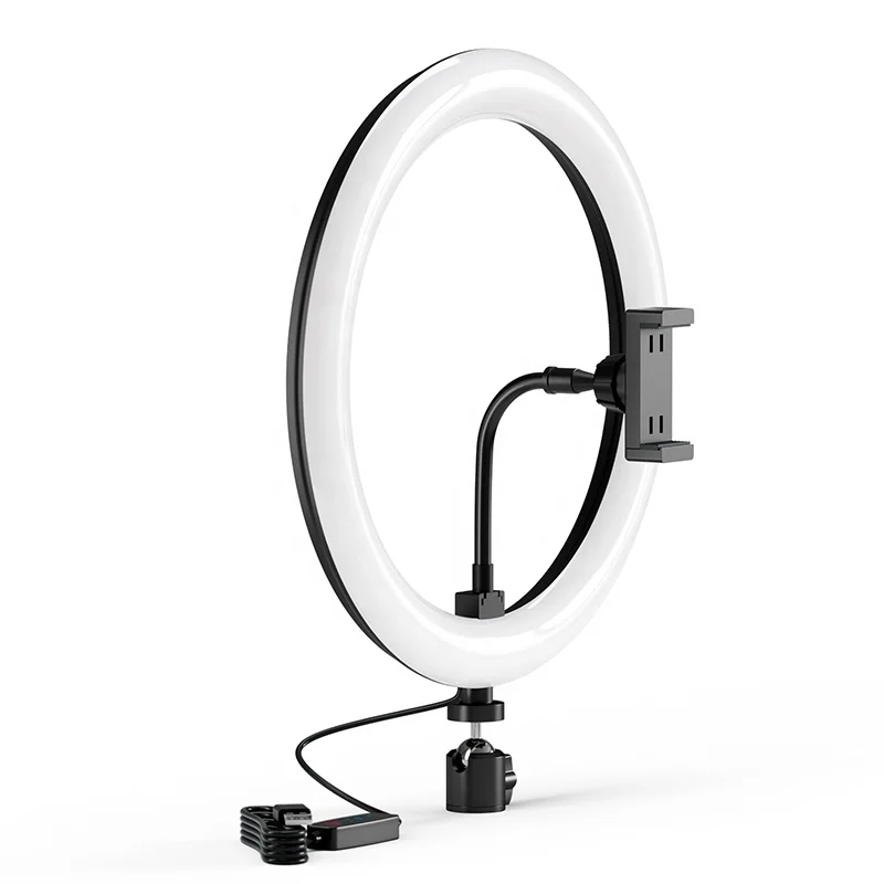 

10 Inch Ring Light with Tripod Stand Selfie Ring Light Kit 3200-6000k Dimmable LED Photography Ring Light for Tiktok Youtube, Black